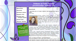 Desktop Screenshot of feherhajnalkapszichologus.hu